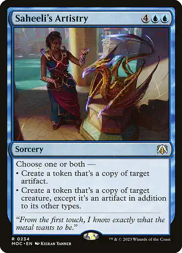 Saheeli's Artistry - moc Spoiler