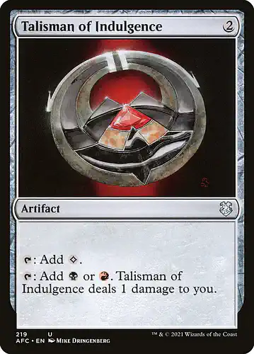 Talisman of Indulgence - afc Spoiler