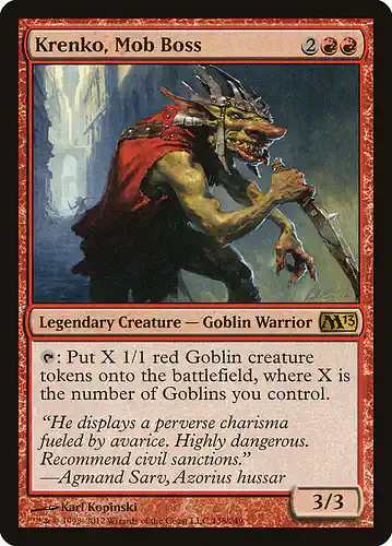 Krenko, Mob Boss - m13 Spoiler