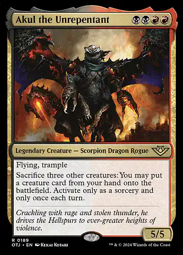 Akul the Unrepentant - otj Spoiler