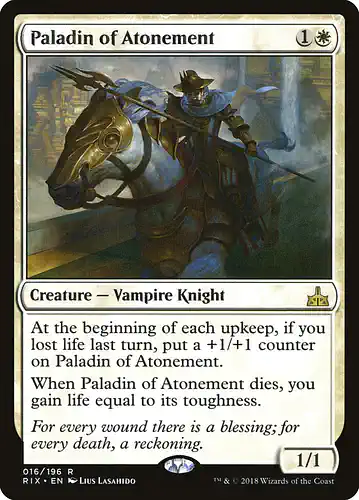 Paladin of Atonement - rix Spoiler