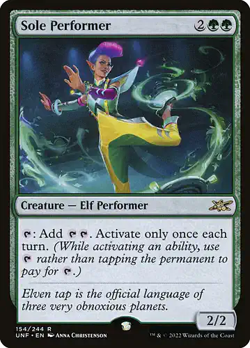 Sole Performer - unf Spoiler