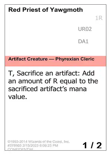 Red Priest of Yawgmoth - unk Spoiler