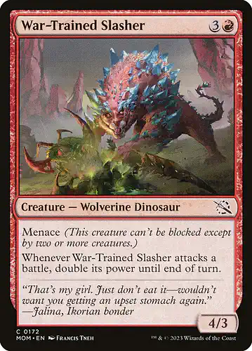 War-Trained Slasher - mom Spoiler