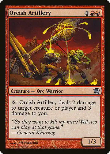 Orcish Artillery - 9ed Spoiler