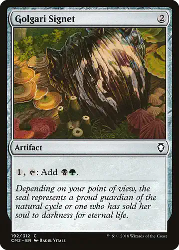 Golgari Signet - cm2 Spoiler