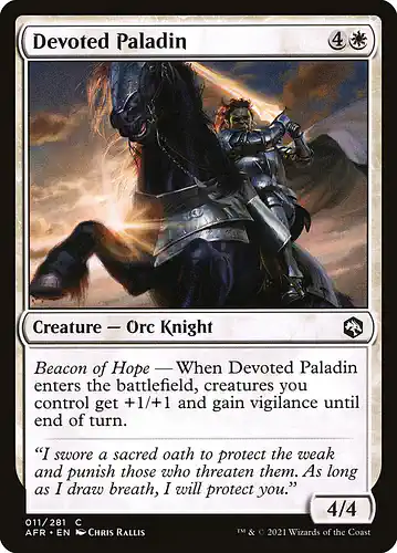 Devoted Paladin - afr Spoiler