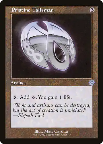 Pristine Talisman - brr Spoiler