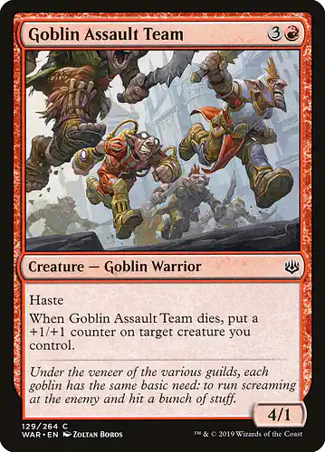 Goblin Assault Team - war Spoiler