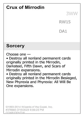 Crux of Mirrodin - unk Spoiler