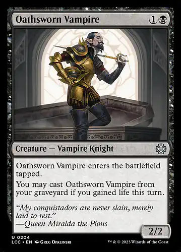 Oathsworn Vampire - lcc Spoiler