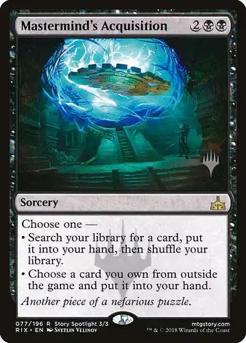 Mastermind's Acquisition - rix Spoiler
