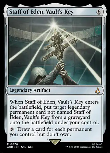 Staff of Eden, Vault's Key - acr Spoiler