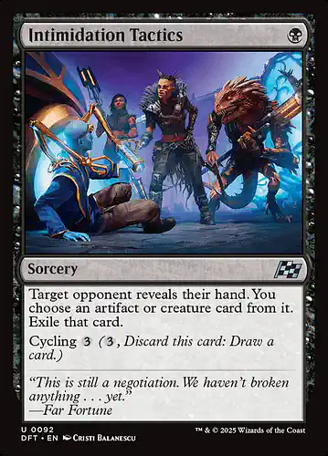 Intimidation Tactics - dft Spoiler
