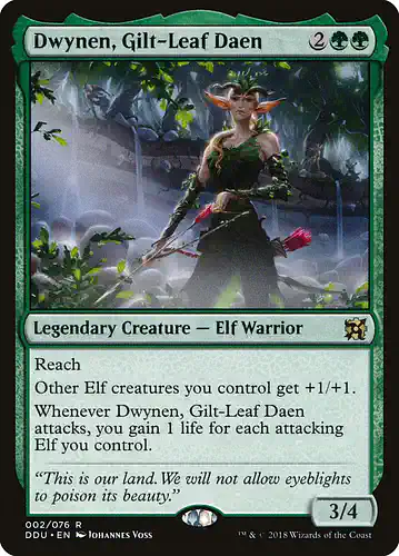 Dwynen, Gilt-Leaf Daen - ddu Spoiler