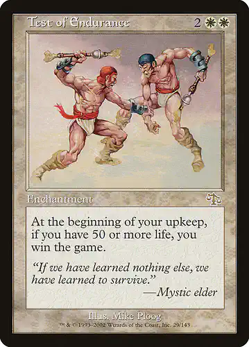 Test of Endurance - jud Spoiler