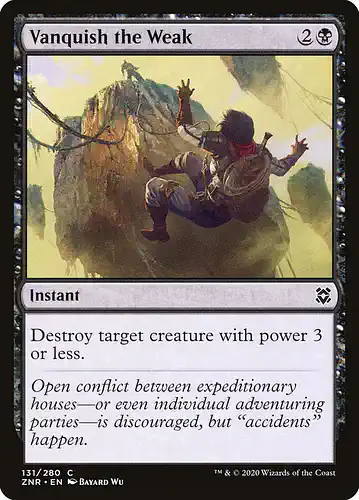 Vanquish the Weak - znr Spoiler