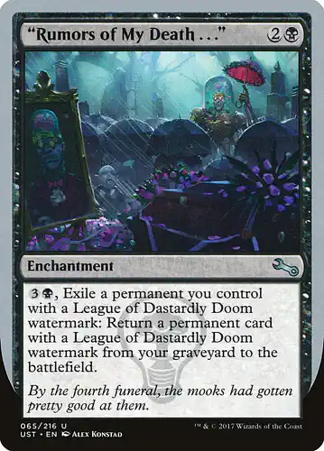 "Rumors of My Death . . ." - ust Spoiler