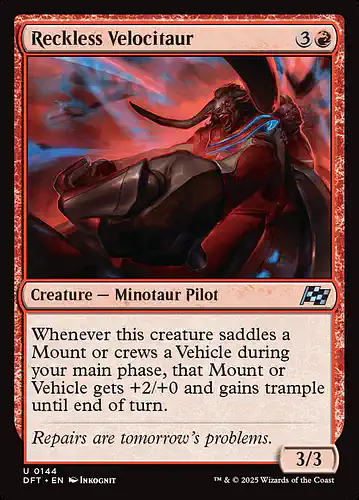 Reckless Velocitaur - dft Spoiler