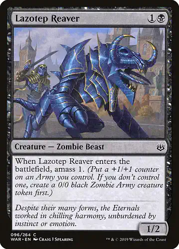 Lazotep Reaver - war Spoiler