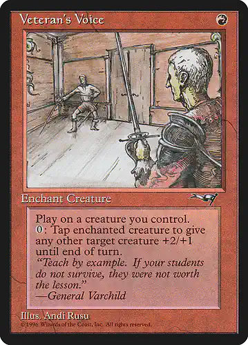 Veteran's Voice - all Spoiler