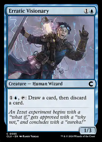 Erratic Visionary - clu Spoiler
