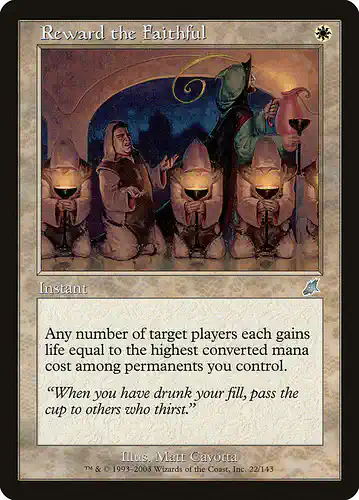 Reward the Faithful - scg Spoiler