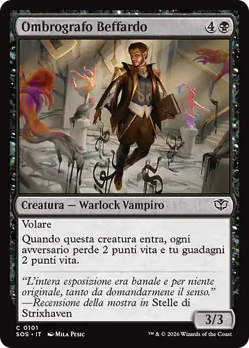 Sneering Shadewriter - sos Spoiler