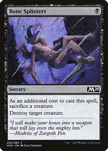 Bone Splinters - m20 Spoiler