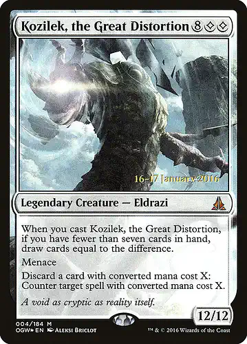 Kozilek, the Great Distortion - ogw Spoiler