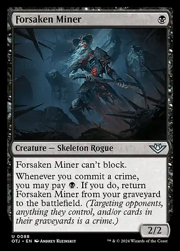 Forsaken Miner - otj Spoiler