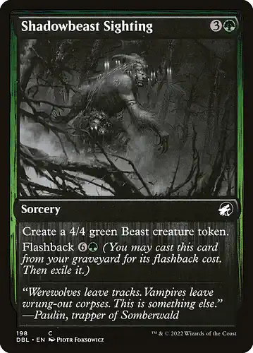 Shadowbeast Sighting - dbl Spoiler