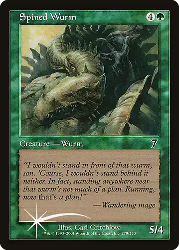 Spined Wurm - 7ed Spoiler