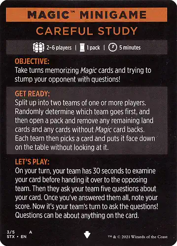 Careful Study (minigame) - stx Spoiler