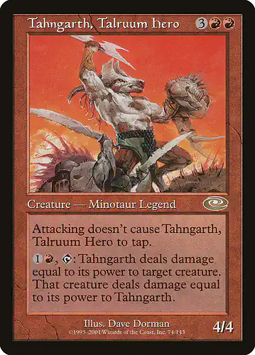 Tahngarth, Talruum Hero - pls Spoiler