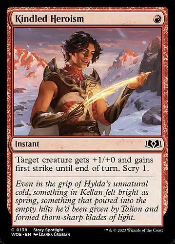 Kindled Heroism - woe Spoiler