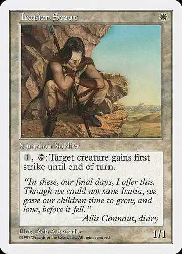 Icatian Scout - 5ed Spoiler