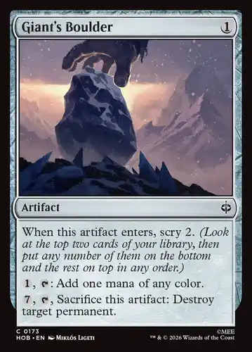 Giant's Boulder - hob Spoiler