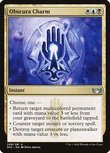 Obscura Charm - snc Spoiler