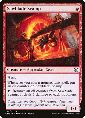 Sawblade Scamp - one Spoiler