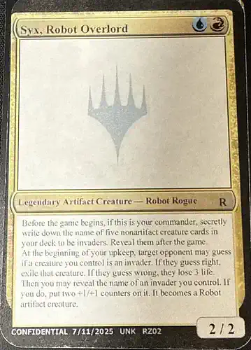 Syx, Robot Overlord - unk Spoiler