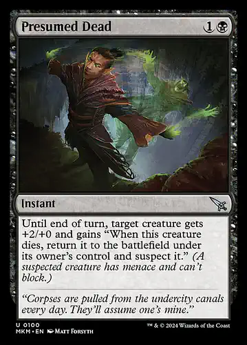 Presumed Dead - mkm Spoiler
