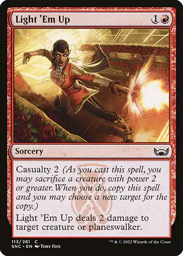 Light 'Em Up - snc Spoiler
