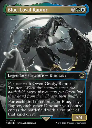 Blue, Loyal Raptor - rex Spoiler