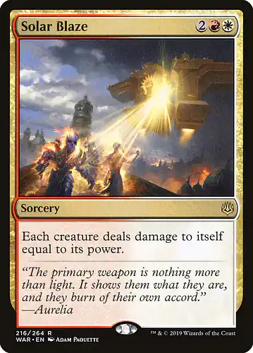 Solar Blaze - war Spoiler