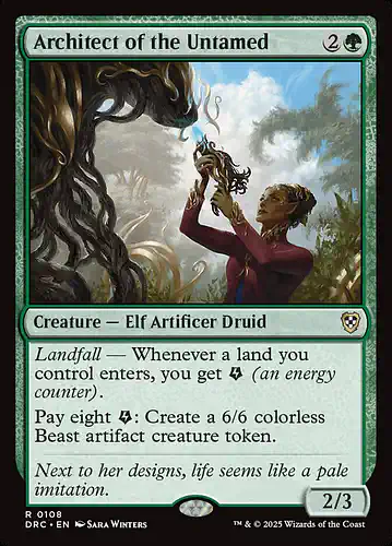 Architect of the Untamed - drc Spoiler