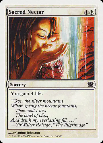 Sacred Nectar - 9ed Spoiler