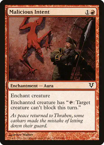 Malicious Intent - avr Spoiler