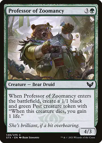 Professor of Zoomancy - stx Spoiler