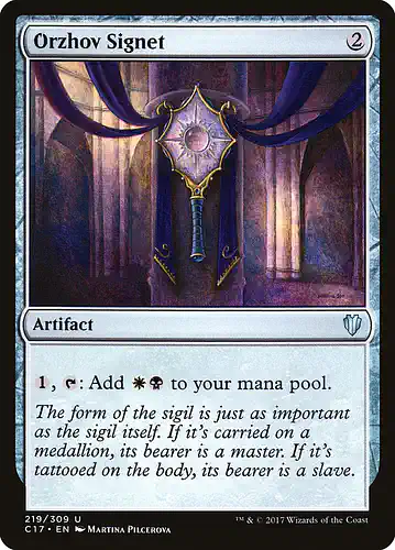 Orzhov Signet - c17 Spoiler
